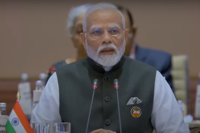 G21 Chair Narendra Modi speaking on September 9, 2023