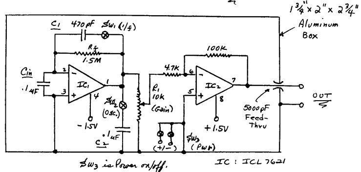 CMOS GW Detector Circuit