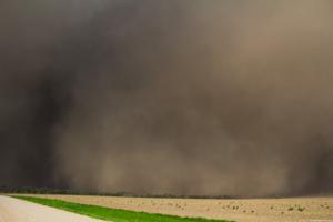 A haboob in full swarm conditions over Rising City, Nebraska. Photo shot on May 13.