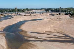 Loire River in France suffering from Drought