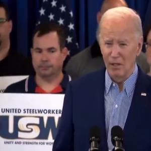 Joe Biden speaks to the United Steelworkers Union.